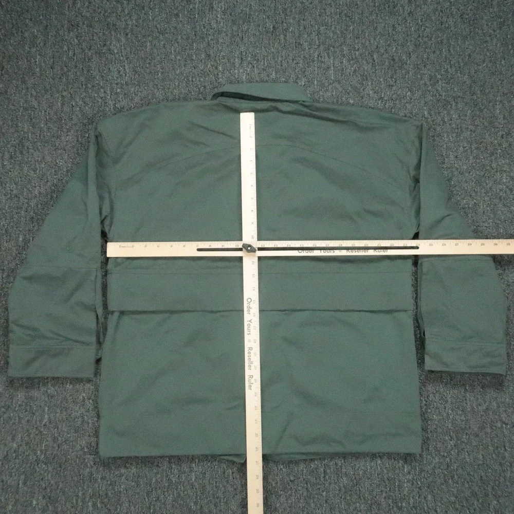 Lululemon‎ Jacket Women Large Green Glyde 2 In 1 Adaptable Zip Pocket Popover